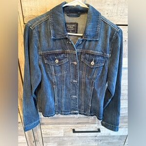 Abercrombie & Fitch Dark Blue Jean Jacket